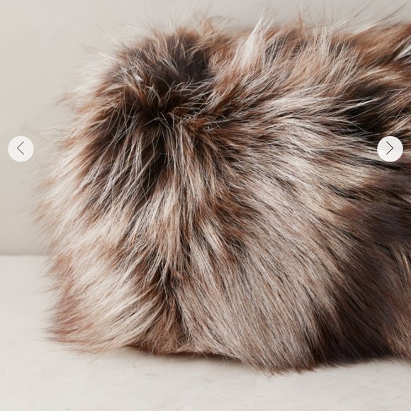 Luxurious Overland Real Silver Fox Fir Muff Clutch - Brown - Picture 6 of 8